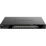 Коммутатор D-Link DGS-1520-28MP/A1A (L3) 24x1Гбит/с 2x10Гбит/с 4x2.5Гбит/с 2SFP+ 24PoE+ 370W управляемый