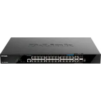 Коммутатор D-Link DGS-1520-28MP/A1A (L3) 24x1Гбит/с 2x10Гбит/с 4x2.5Гбит/с 2SFP+ 24PoE+ 370W управляемый