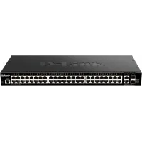 Коммутатор D-Link DGS-1520-52/A1A (L3) 48x1Гбит/с 2x10Гбит/с 2xКомбо(10GBase-T/SFP+) 2SFP+ управляемый