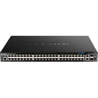 Коммутатор D-Link DGS-1520-52MP/A1A (L3) 48x1Гбит/с 2x10Гбит/с 4x2.5Гбит/с 2SFP+ 48PoE+ 370W управляемый