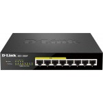 Коммутатор D-Link DGS-1008P/F1A 8x1Гбит/с 4PoE 80W неуправляемый