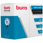 Кабель сетевой Buro BU-CCA-040-100M UTP 4 пары cat.5E solid 0.40мм CCA 100м серый