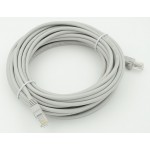 Патч-корд cat.5E stranded molded 10м серый RJ-45 (m)-RJ-45 (m)