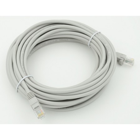 Патч-корд cat.5E stranded molded 10м серый RJ-45 (m)-RJ-45 (m)
