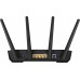 Роутер беспроводной Asus TUF-AX3000 AX3000 10/100/1000BASE-TX/4G ready черный