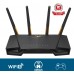 Роутер беспроводной Asus TUF-AX3000 AX3000 10/100/1000BASE-TX/4G ready черный