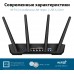 Роутер беспроводной Asus TUF-AX3000 AX3000 10/100/1000BASE-TX/4G ready черный