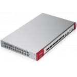 Межсетевой экран Zyxel USG Flex 700 (USGFLEX700-RU0102F) 10/100/1000BASE-TX/SFP компл.:набор подписок на 1 год AS/AV/CF/IDP серебристый
