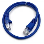 Патч-корд Buro UTP 4 пары cat.5E CCA molded 0.25м голубой RJ-45 (m)-RJ-45 (m)