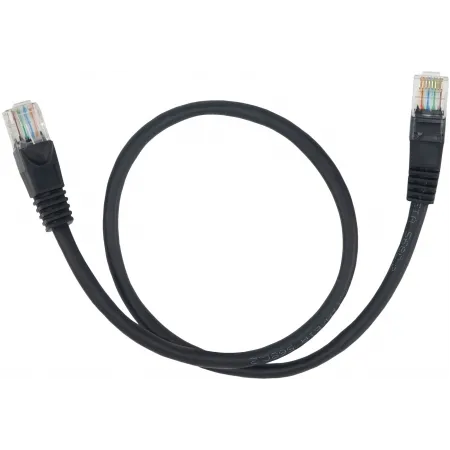 Патч-корд Buro UTP 4 пары cat.5E CCA molded 0.25м черный RJ-45 (m)-RJ-45 (m)