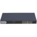 Коммутатор HiWatch DS-S1816GP (L2) 16x100Мбит/с 1x1Гбит/с 16PoE 125W неуправляемый