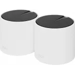 Бесшовный Mesh роутер TP-Link Deco X55 (DECO X55(2-PACK)) AX3000 10/100/1000BASE-TX белый (упак.:2шт)