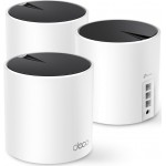 Бесшовный Mesh роутер TP-Link Deco X55 (DECO X55(3-PACK)) AX3000 10/100/1000BASE-TX белый (упак.:3шт)