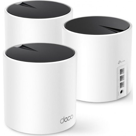Бесшовный Mesh роутер TP-Link Deco X55 (DECO X55(3-PACK)) AX3000 10/100/1000BASE-TX белый (упак.:3шт)