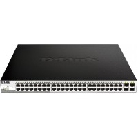 Коммутатор D-Link DGS-1210-52MPP/E2A (L2) 48x1Гбит/с 4SFP 48PoE 740W управляемый