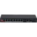 Коммутатор Dahua DH-PFS3110-8ET1GT1GF-96 (L2) 8x100Мбит/с 1x1Гбит/с 8PoE 96W неуправляемый