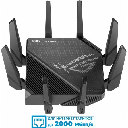 Роутер беспроводной Asus Rapture GT-AX11000 PRO AX11000 100/1000/10000BASE-T черный