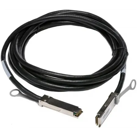 Кабель DAC Future Technologies FT-QSFP28-CabP-AWG30-1 100Гбит/с Cu пассив. 1м черный QSFP28-QSFP28