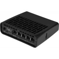 Роутер беспроводной MikroTik hAP ax2 (C52IG-5HAXD2HAXD-TC) AX1800 10/100/1000BASE-TX черный