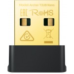 Сетевой адаптер Wi-Fi + Bluetooth TP-Link Archer T2UB Nano AC600 USB 2.0 (ант.внутр.) 1ант.