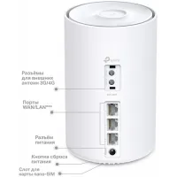 Бесшовный Mesh роутер TP-Link Deco X50-4G(1-pack) AX3000 1000BASE-T белый