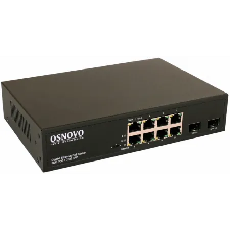 Коммутатор Osnovo SW-80802(150W) 150W неуправляемый