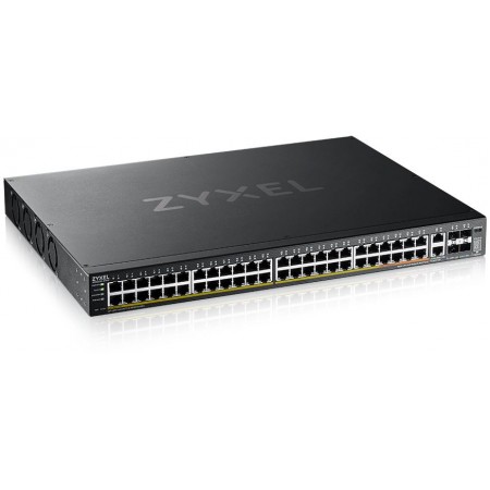 Коммутатор Zyxel NebulaFlex Pro XGS2220-54FP-EU0101F (L3) 48x1Гбит/с 2x10Гбит/с 4SFP+ 40PoE+ 10PoE++ 960W управляемый