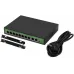 Коммутатор Digma DSP208F-2F-T120 DSP208F-2F-T120 V1 (L2) 10x100Мбит/с 8PoE 8PoE+ 120W неуправляемый