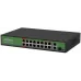 Коммутатор Digma DSP216F-1G-1C-R300 (L2) 16x100Мбит/с 1x1Гбит/с 1xКомбо(1000BASE-T/SFP) 16PoE 16PoE+ 2PoE++ 300W неуправляемый