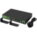 Коммутатор Digma DSP216F-1G-1C-R300 (L2) 16x100Мбит/с 1x1Гбит/с 1xКомбо(1000BASE-T/SFP) 16PoE 16PoE+ 2PoE++ 300W неуправляемый