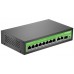 Коммутатор Digma DSP208G-2G-1S-T120 (L2) 10x1Гбит/с 1SFP 8PoE 8PoE+ 120W неуправляемый