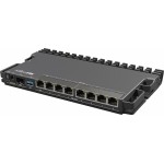 Маршрутизатор MikroTik RB5009UPr+S+IN 10/100/1000 компл.:устройство/крепления/адаптер черный