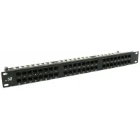 Патч-панель QTech QPP-48RM-C5EUTP-8P8C-IDC-1U 19" 1U 48xRJ45 cat.5e DUAL IDC