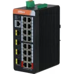 Коммутатор Dahua DH-IS4420-16GT-240 (L2) 20x1Гбит/с 3SFP 16PoE 240W управляемый
