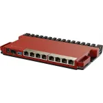 Коммутатор MikroTik L009UiGS-RM (L2) 8x1Гбит/с 1SFP 1PoE управляемый