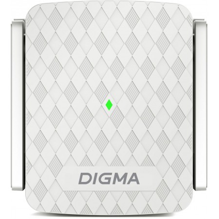 Повторитель беспроводного сигнала Digma D-WR400 AC1200 10/100BASE-TX/Wi-Fi белый