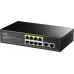 Коммутатор Cudy FS1010PG (L2) 8x100Мбит/с 2x1Гбит/с 8PoE+ 120W неуправляемый