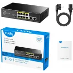 Коммутатор Cudy FS1010P (L2) 10x100Мбит/с 8PoE+ 120W неуправляемый