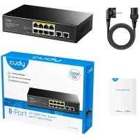 Коммутатор Cudy FS1010P (L2) 10x100Мбит/с 8PoE+ 120W неуправляемый