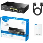 Коммутатор Cudy FS1006P (L2) 6x100Мбит/с 4PoE+ 60W неуправляемый