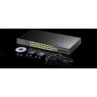 Коммутатор Cudy GS2028PS4-300W (L2) 28x1Гбит/с 4SFP 24PoE+ 300W управляемый