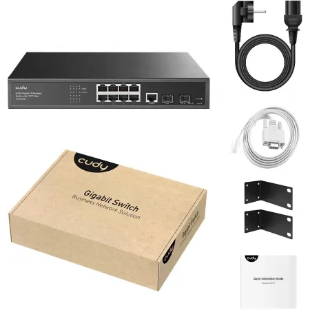Коммутатор Cudy GS2008S2 (L2) 8x1Гбит/с 2SFP управляемый
