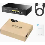 Коммутатор Cudy GS1005PTS1 (L2) 5x1Гбит/с 1SFP 4PoE+ 120W неуправляемый