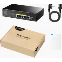Коммутатор Cudy GS1005PTS1 (L2) 5x1Гбит/с 1SFP 4PoE+ 120W неуправляемый