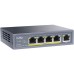 Коммутатор Cudy GS1005P (L2) 5x1Гбит/с 5PoE 60W неуправляемый