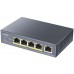 Коммутатор Cudy GS1005P (L2) 5x1Гбит/с 5PoE 60W неуправляемый