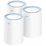 Бесшовный Mesh роутер Cudy M1200(3-Pack) AC1200 10/100BASE-TX белый (упак.:3шт)