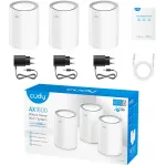 Бесшовный Mesh роутер Cudy M1800(3-Pack) AX1800 10/100/1000BASE-TX белый (упак.:3шт)