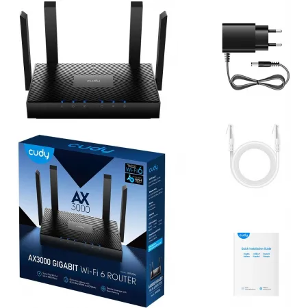 Роутер беспроводной Cudy WR3000 AX3000 10/100/1000BASE-TX/Wi-Fi черный