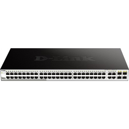 Коммутатор D-Link DGS-1210-52/FL2A (L2) 52x1Гбит/с 4xКомбо(1000BASE-T/SFP) управляемый